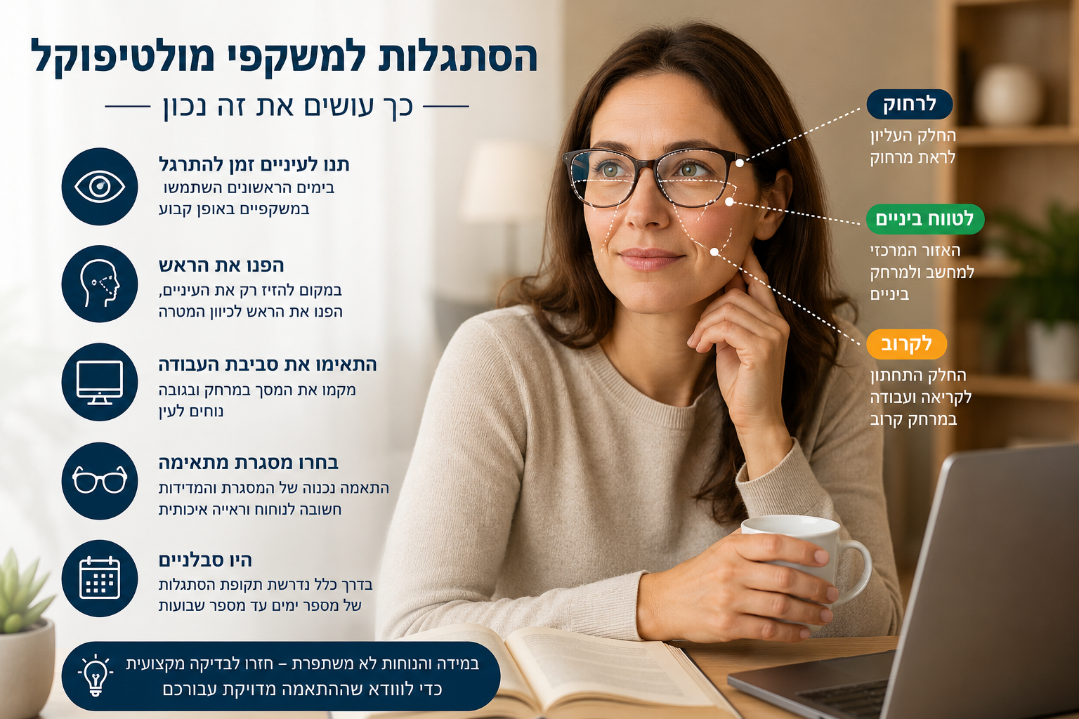 הסתגלות למשקפי מולטיפוקל